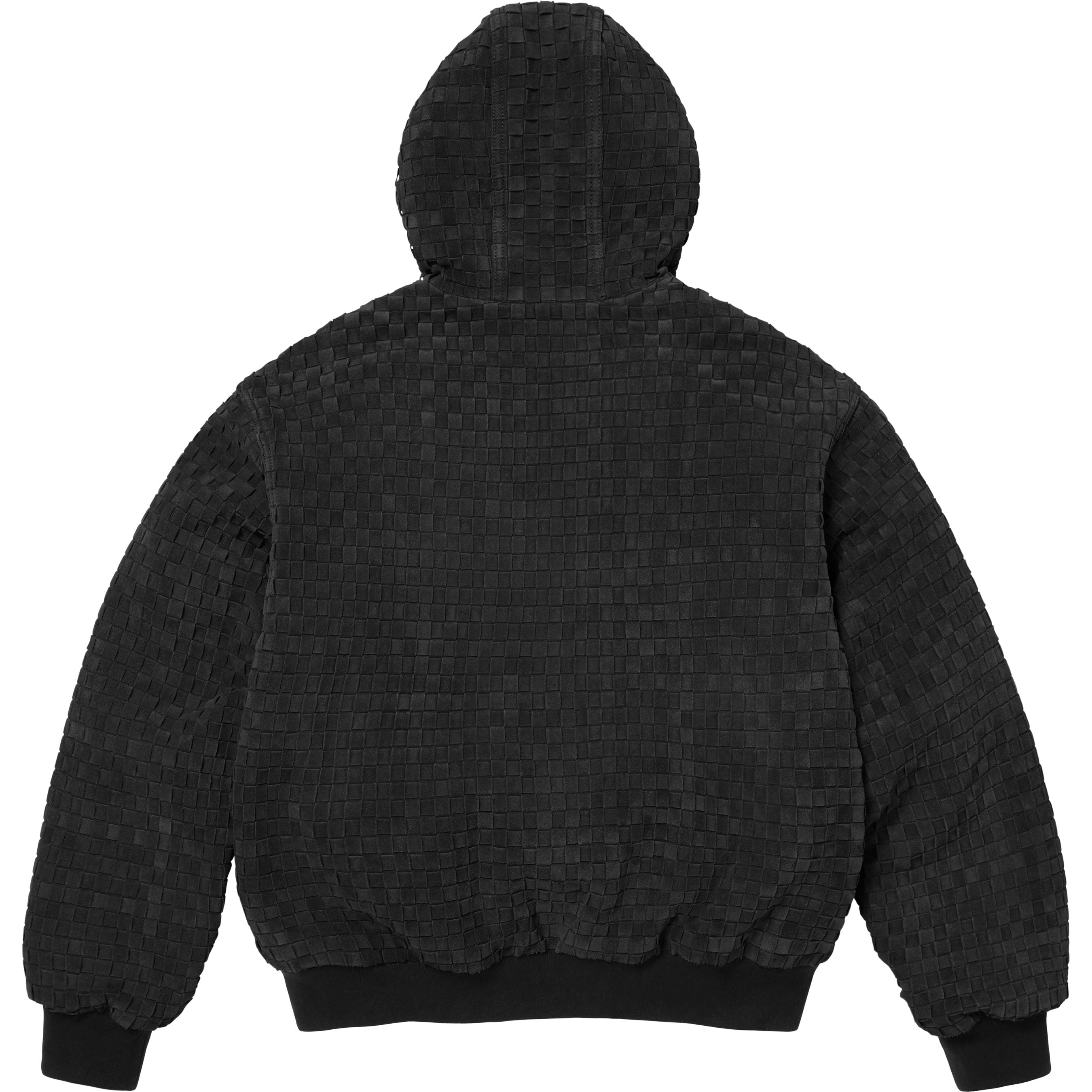 Woven Suede Hooded Work Jacket view 3